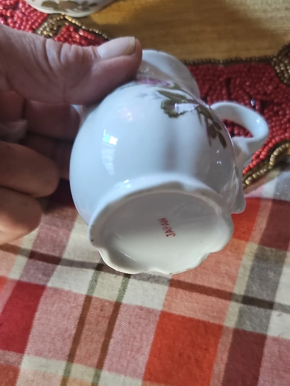 1960 Moss Rose Tea Set Vintage Floral Porcelain Tea Set -